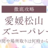 【徹底攻略】愛媛松山ディズニーパレードの時間や場所取りは何時から？混雑予想も